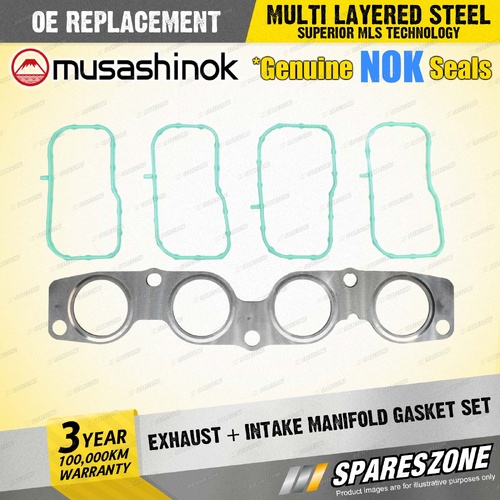 Exhaust + Intake Manifold Gasket for Mazda 3 BM BP 6 GJ GL CX-5 KE CX-9 TC 2.5L