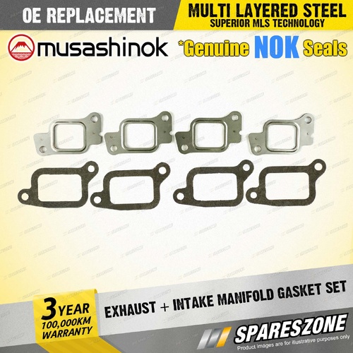 Exhaust+Intake Manifold Gasket for Mitsubishi Pajero NJ NK NL NM Triton MK 2.8L