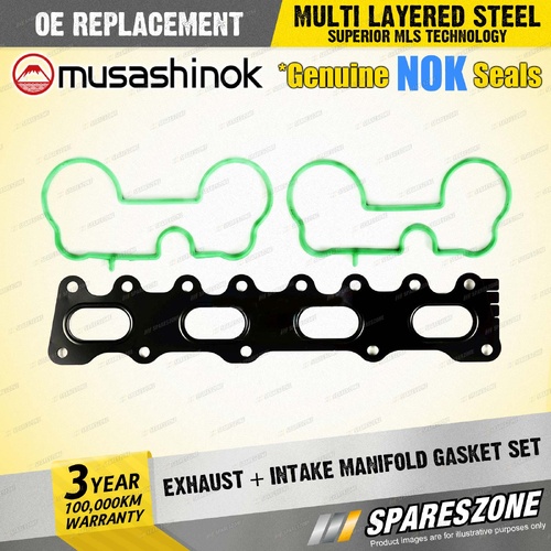 Exhaust + Intake Manifold Gasket for Ssangyong Actyon A230 C100 Korando Musso