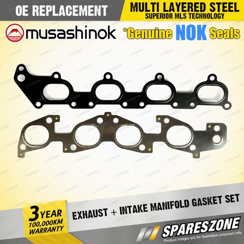 Exhaust + Intake Manifold Gasket Set for Suzuki Grand Vitara SQ420 SV420 Baleno