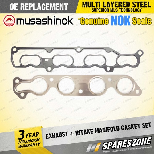 Exhaust + Intake Manifold Gasket for Suzuki Baleno EW Swift FZ 1.4L I4 16V 11-22