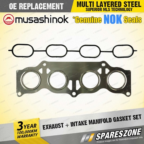 Exhaust + Intake Manifold Gasket for Toyota Estima Ipsum Previa Rukus Tarago I4