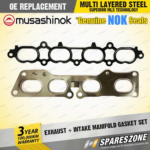 Exhaust + Intake Manifold Gasket for Toyota Celica ST205 MR2 SW20 I4 16V 93-99