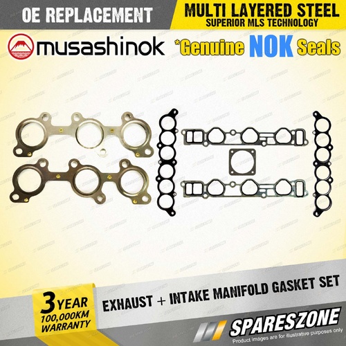 Exhaust+Intake Manifold Gasket for Toyota Hilux VZN167 185 Landcruiser VZJ95 125