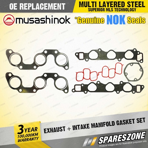 Exhaust + Intake Manifold Gasket Set for Toyota Kluger MCU28R 3.3L V6 24V 03-07