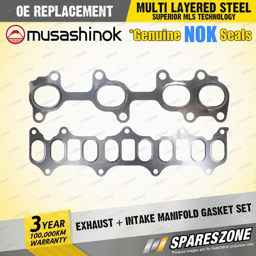 Exhaust + Intake Manifold Gasket Set for Toyota Landcruiser GDJ150R 2.8L 15-On