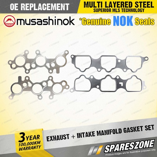 Exhaust + Intake Manifold Gasket for Toyota Landcruiser GRJ150 FJ Cruiser 4.0L