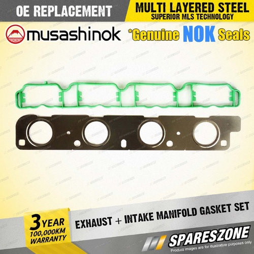 Exhaust + Intake Manifold Gasket Set for Volkswagen Golf MK5 Jetta 1K BWA Eos 1F
