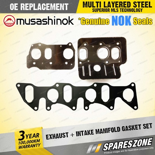 Exhaust + Intake Manifold Gasket for Volkswagen Passat B4 3A 2.8L V6 12V 95-96