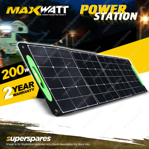 Maxwatt 200W Foldable Solar Panel and Carry Bag Home Caravan Camping