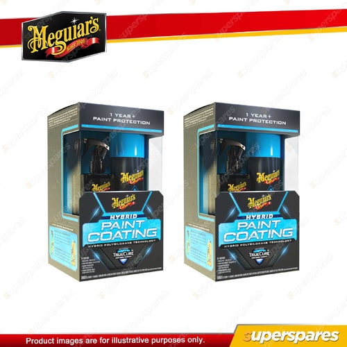 2 x Meguiar's Hybrid Paint Coating - TrueCure Cross-Linking Technology