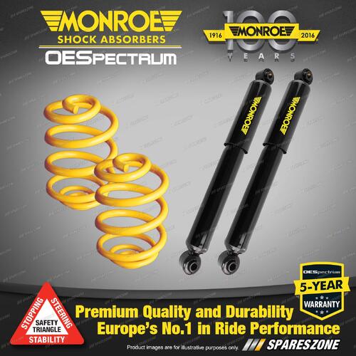 Rear Lowered Monroe Shock Absorbers King Springs for FORD FALCON BA BF II Sedan
