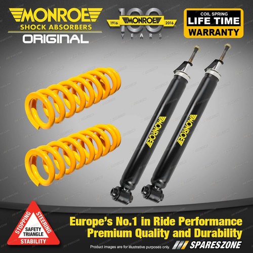 Rear STD Monroe Shock Absorbers King Springs for MAZDA 3 GENII Max Neo SP25 FWD