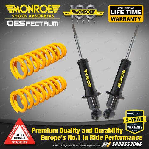 Rear STD Monroe Shock Absorbers King Springs for HOLDEN COMMODORE VE II Calais