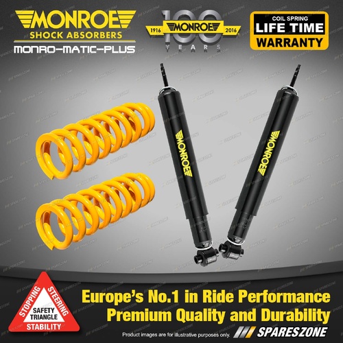 Rear STD Monroe Shock Absorbers King Springs for HOLDEN COMMODORE VY II VZ Ute