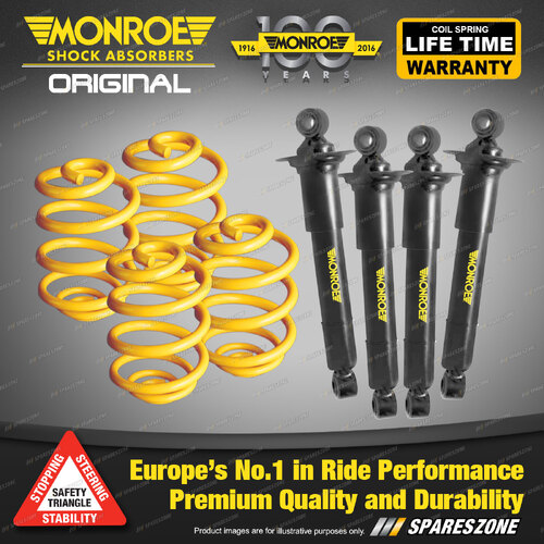 Rear Lower Monroe Shock Absorbers King Springs for JAGUAR XJ-6 XJS Sedan Convert