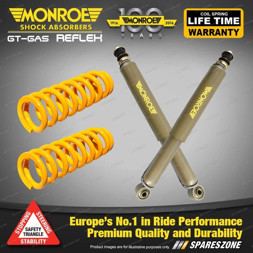 Rear Raised Monroe Shocks King Springs for TOYOTA 4 RUNNER SURF VZN130 4WD