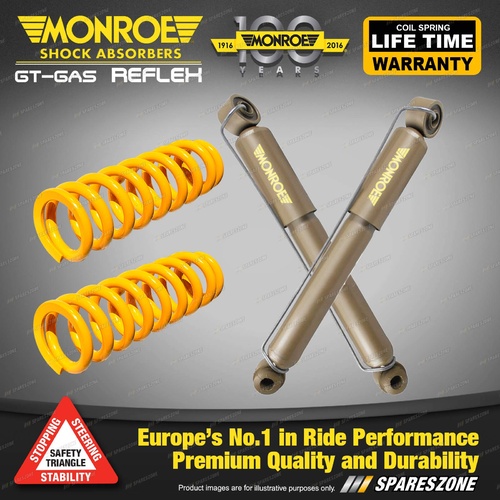 Rear Raised Monroe Shocks King Springs for HOLDEN JACKAROO UBS Wagon 92-03