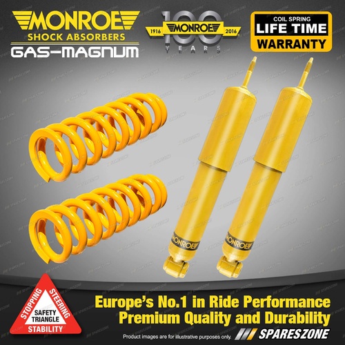 Rear Raised Monroe Shock Absorber King Springs for SUZUKI GRAND VITARA XL7 Wgn