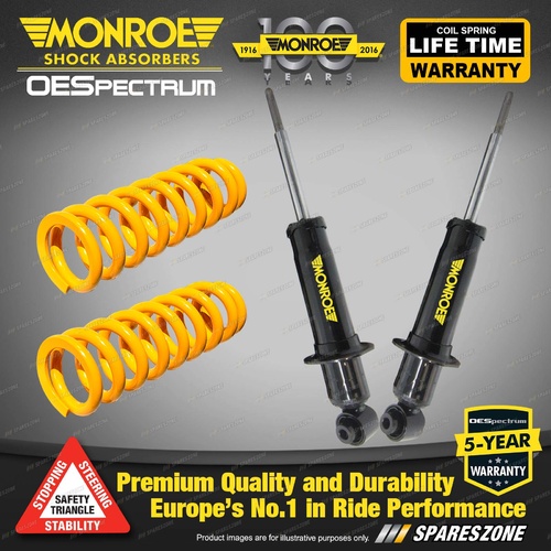 Rear Standard Monroe Shock Absorbers + King Spring for Holden Commodore VF Sedan
