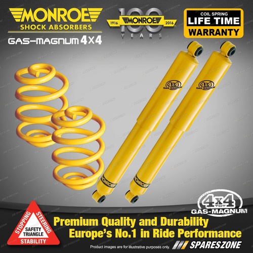 Rear Lowered Monroe Shocks + King Springs for Toyota Landcruiser 200 Series