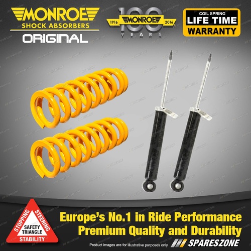 Rear STD Monroe Shock Absorbers King Springs for Ford Focus LR 2002-2005