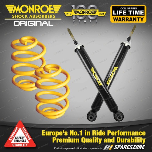 Rear Lowered Monroe Shock Absorbers King Springs for Mitsubishi Magna Verada TF