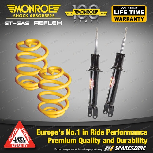 Front Lowered Monroe Shock Absorbers King Springs for Ford Falcon FG 4/08-6/11
