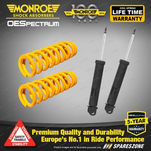 Rear Raised Monroe Shock Absorbers King Springs for Kia Sportage JE KM SL 10-12