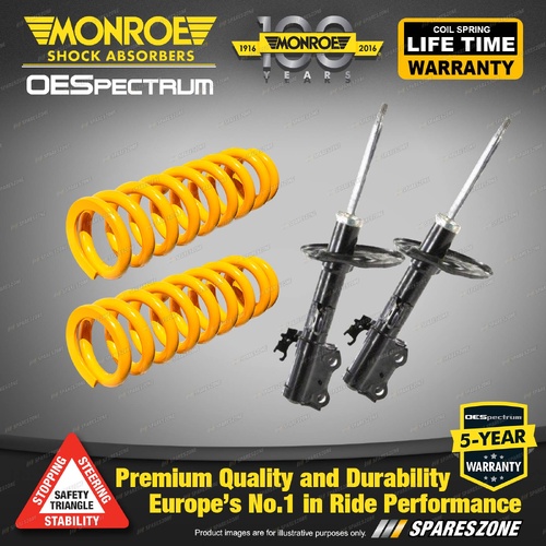 Front Raised Monroe Shock Absorbers King Springs for Toyota RAV 4 ACA33 06-12
