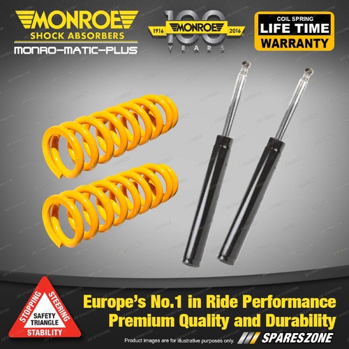 Front Raised Monroe Shock Absorbers King Springs for Toyota RAV 4 SXA11 97-00