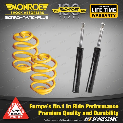 Rear Lowered Monroe Shock Absorbers King Springs for Ford Corsair UA Sedan 89-92