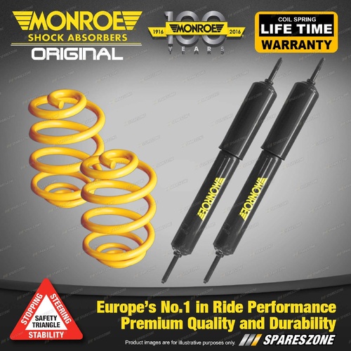 Rear Lowered Monroe Shock Absorbers King Springs for BMW 3 Series E90 E92 05-On