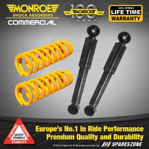 Rear Raised Monroe Shock Absorbers King Springs for Volkswagen Kombi Transporter