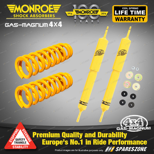 Front Raised 50-100KG Monroe Shocks King Spring for Toyota Landcruiser 78 Series