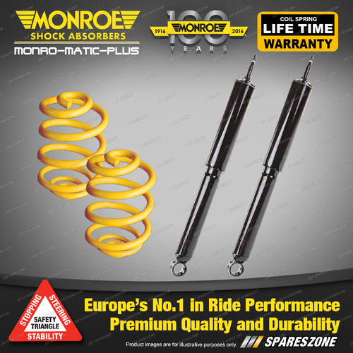 Rear Super Low Monroe Shock Absorbers King Springs for Holden HQ HJ HX HZ 71-80