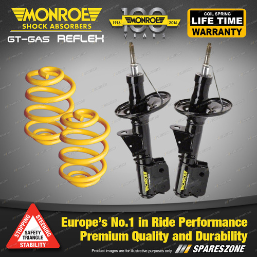 Front Lowered Monroe Shock Absorbers King Springs for Holden Commodore VY 03-04