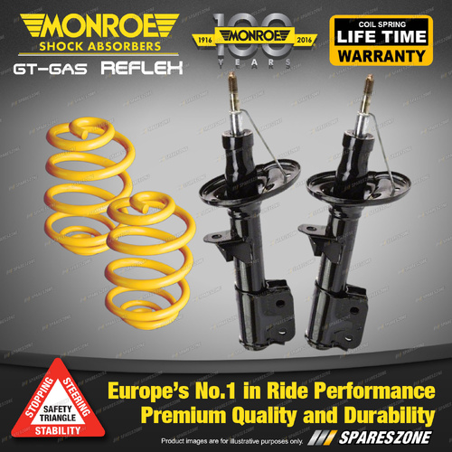 Front Lowered Monroe Shock Absorbers King Coils for Holden Crewman VY 8/03-8/04