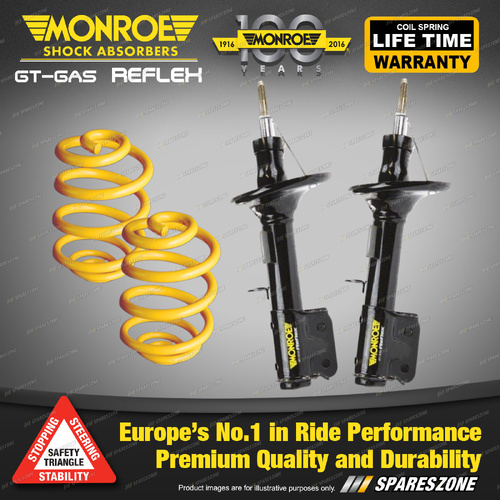 Front Lowered Monroe Shock Absorbers King Springs for Holden Commodore VZ 04-06