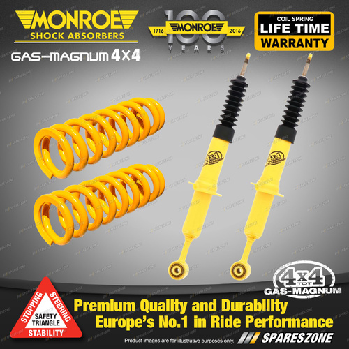 Front STD Monroe Shock Absorbers King Springs for Toyota Hilux KUN126 GUN126