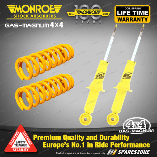 Front Raised 100-250KG Monroe Shocks King Springs for Ford Ranger PX 18-22