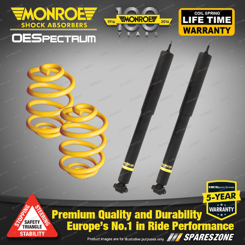 Rear Ultra Low Monroe Shocks King Springs for Holden Commodore VT VX VY VZ 97-05