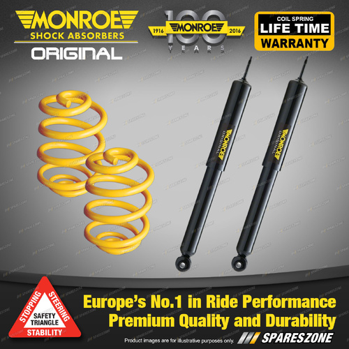 Rear Lowered Monroe Shock Absorbers King Coils for BMW 3 Series E30 316 318 320