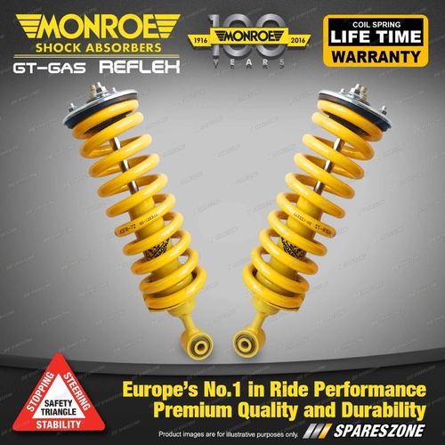Monroe Complete GT Gas Shocks Lowered Springs for MITSUBISHI Magna TF