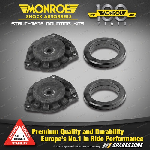Front Monroe Top Strut Mount Kit for Renault Megane EZ DZ KZ BZ B3 2009-2018