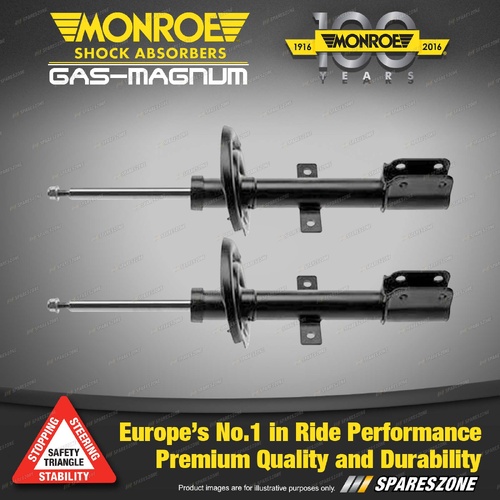 2x Front Monroe Gas-Magnum Shock Absorbers for Renault Captur J5 H5 2013-2019