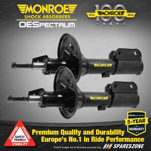 Front LH + RH Monroe OESpectrum Shock Absorbers for Holden Astra Hatchback PJ