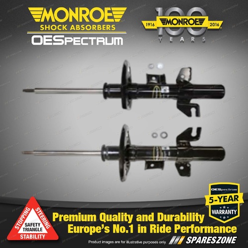 Front LH + RH Monroe OESpectrum Shock Absorbers for Jeep Cherokee KL 2013-2022