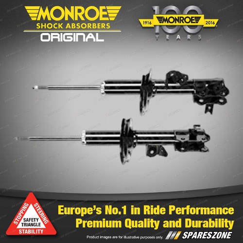 Front LH + RH Monroe Original Shock Absorbers for Kia Picanto II TA 2016-2017