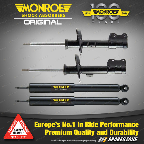Monroe F + R Original Shock Absorbers for Fiat Punto 3 5 door Hatchback